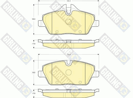 Brake Pad Set, disc brake (6116111)