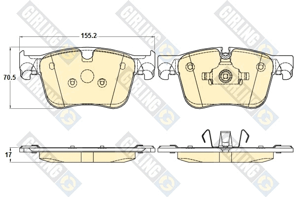 Brake Pad Set, disc brake (6120352)