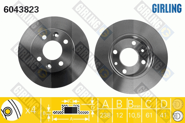 Brake Disc (6043823)