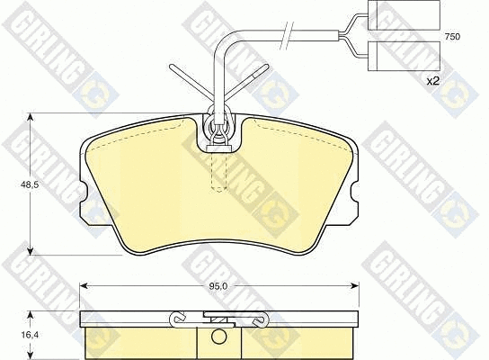 Brake Pad Set, disc brake (6109001)
