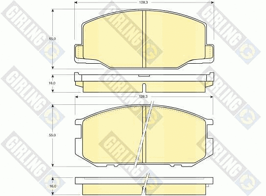 Brake Pad Set, disc brake (6102169)