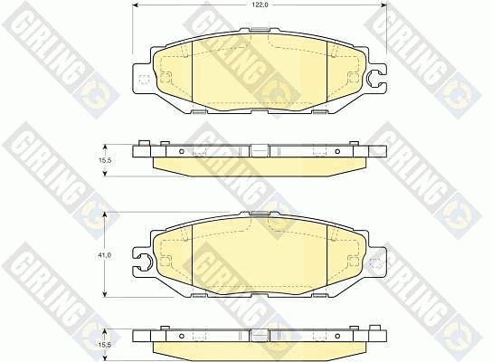 Brake Pad Set, disc brake (6112409)