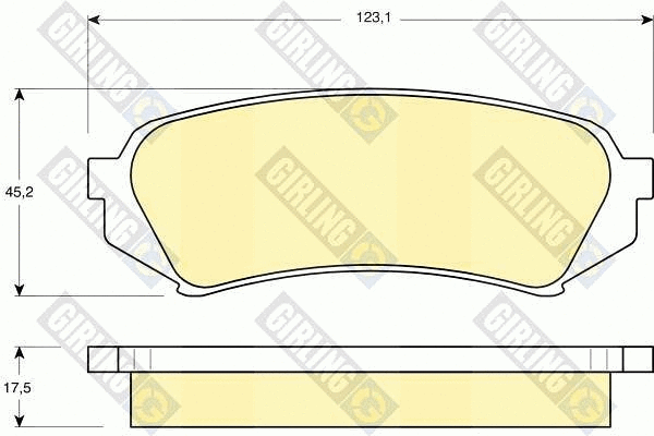 Brake Pad Set, disc brake (6131989)
