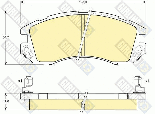 Brake Pad Set, disc brake (6109899)