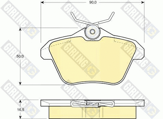 Brake Pad Set, disc brake (6111471)