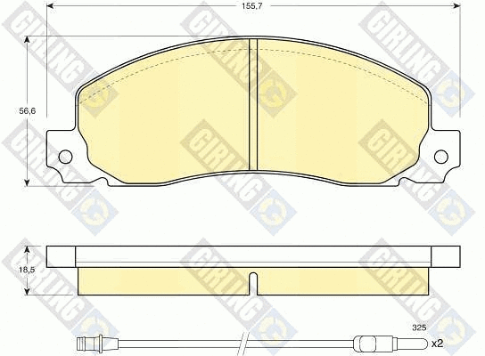 Brake Pad Set, disc brake (6103443)