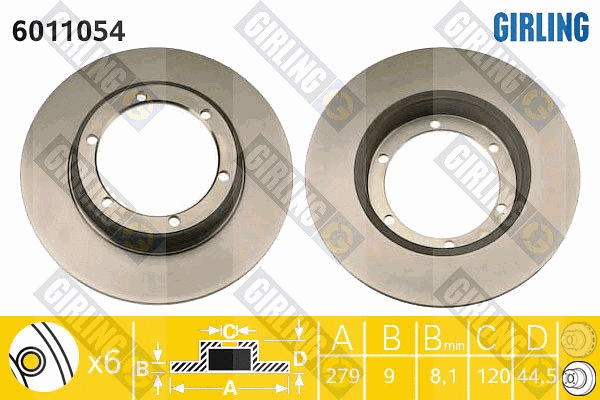 Brake Disc (6011054)