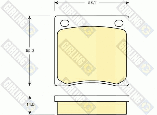 Brake Pad Set, disc brake (6101269)