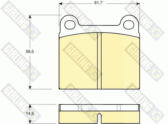 Brake Pad Set, disc brake (6106562)