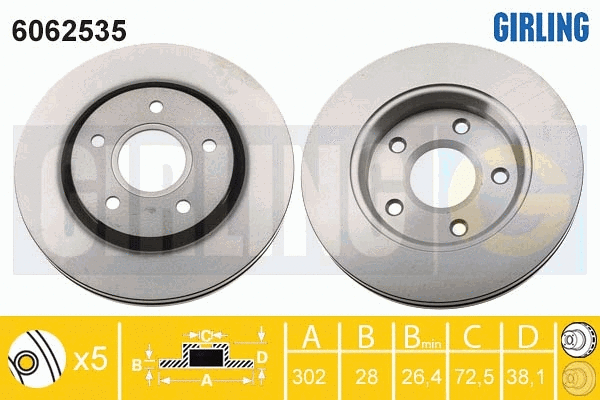 Brake Disc (6062535)