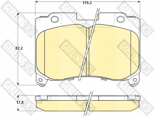 Brake Pad Set, disc brake (6131069)