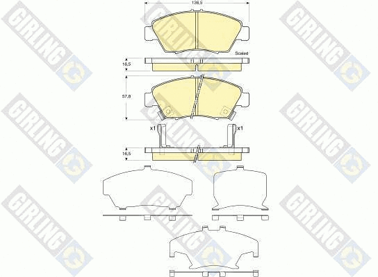 Brake Pad Set, disc brake (6133759)