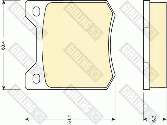 Brake Pad Set, disc brake (6105501)
