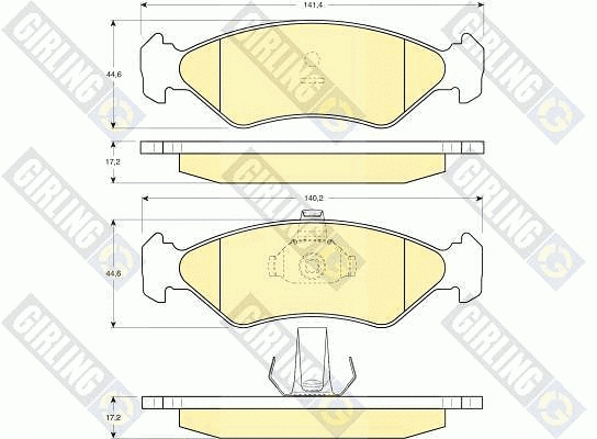 Brake Pad Set, disc brake (6112212)
