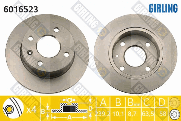 Brake Disc (6016523)