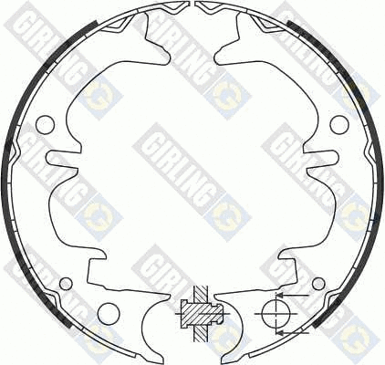 Brake Shoe Set, parking brake (5184309)