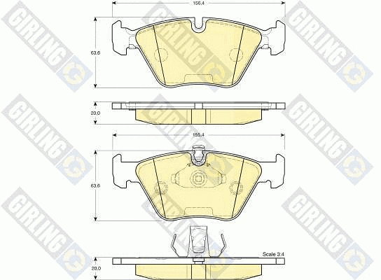 Brake Pad Set, disc brake (6112642)