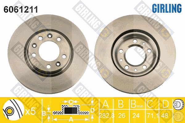 Brake Disc (6061211)