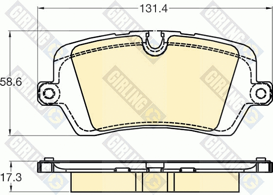 Brake Pad Set, disc brake (6120291)