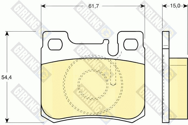 Brake Pad Set, disc brake (6111302)