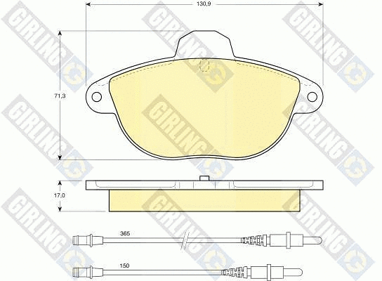 Brake Pad Set, disc brake (6113013)