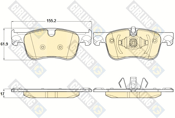 Brake Pad Set, disc brake (6120622)