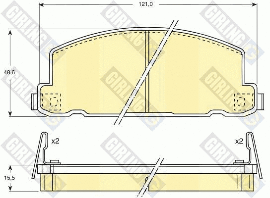 Brake Pad Set, disc brake (6107499)