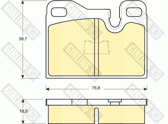 Brake Pad Set, disc brake (6103102)