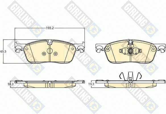 Brake Pad Set, disc brake (6121002)
