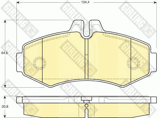 Brake Pad Set, disc brake (6113734)