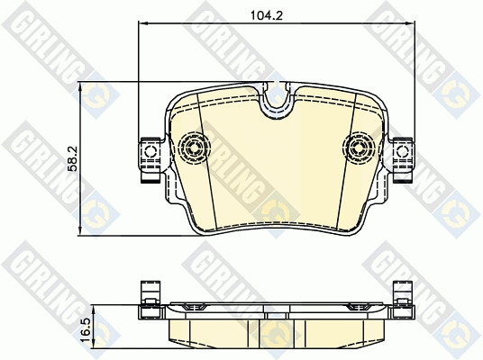 Brake Pad Set, disc brake (6120661)
