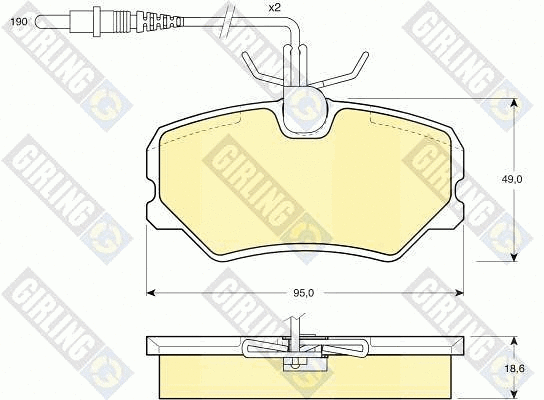 Brake Pad Set, disc brake (6107931)