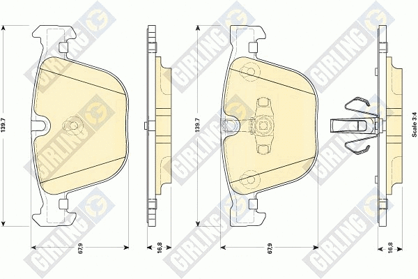 Brake Pad Set, disc brake (6118572)