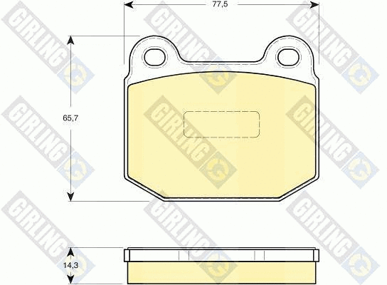 Brake Pad Set, disc brake (6114932)