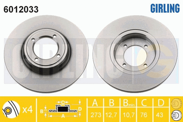 Brake Disc (6012033)