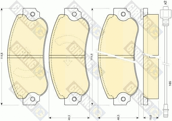 Brake Pad Set, disc brake (6102823)