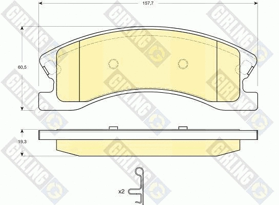 Brake Pad Set, disc brake (6141339)