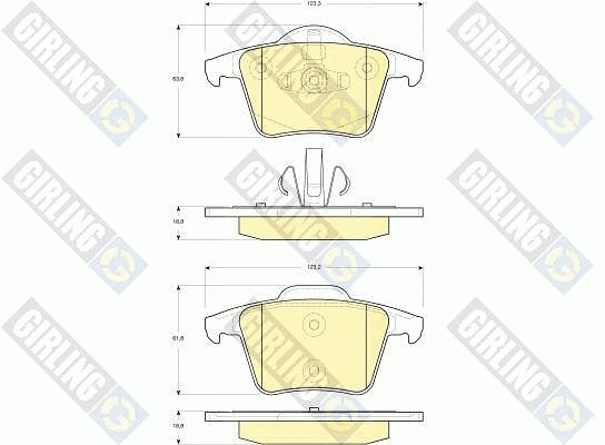 Brake Pad Set, disc brake (6115662)