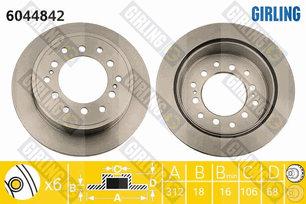 Brake Disc (6044842)