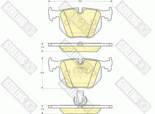 Brake Pad Set, disc brake (6115272)