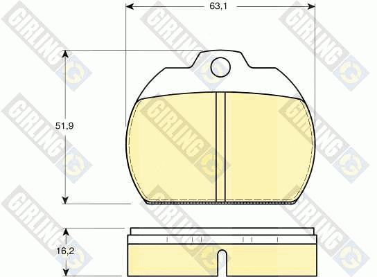 Brake Pad Set, disc brake (6105911)