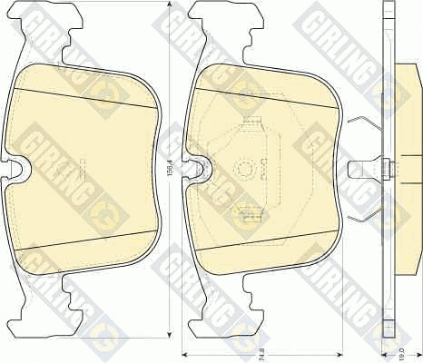Brake Pad Set, disc brake (6111182)