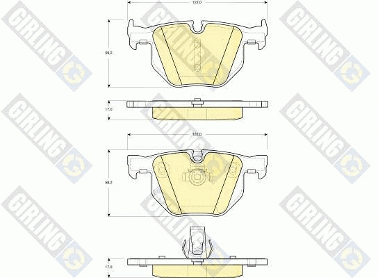 Brake Pad Set, disc brake (6115602)