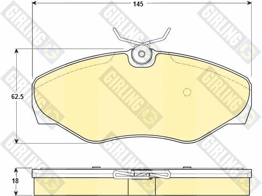 Brake Pad Set, disc brake (6114661)