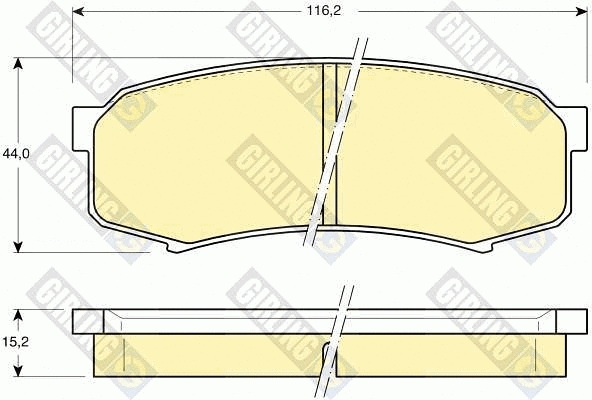 Brake Pad Set, disc brake (6111829)