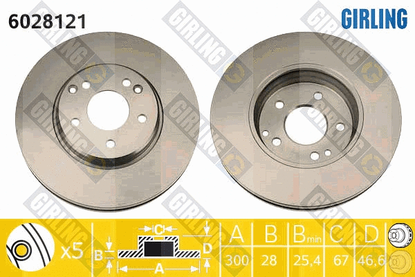 Brake Disc (6028121)