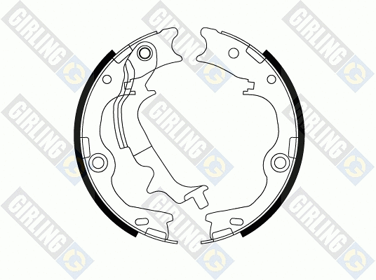 Brake Shoe Set, parking brake (5188179)