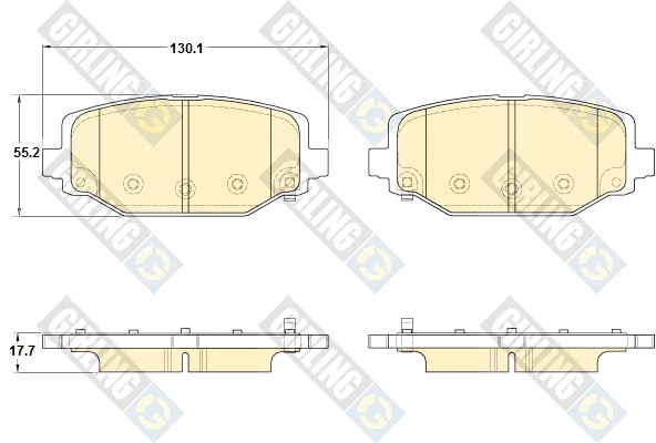 Brake Pad Set, disc brake (6119369)