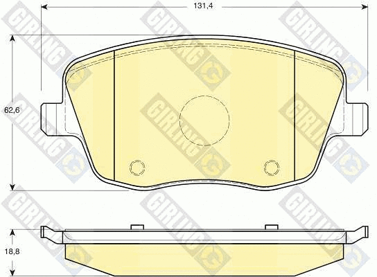 Brake Pad Set, disc brake (6114141)