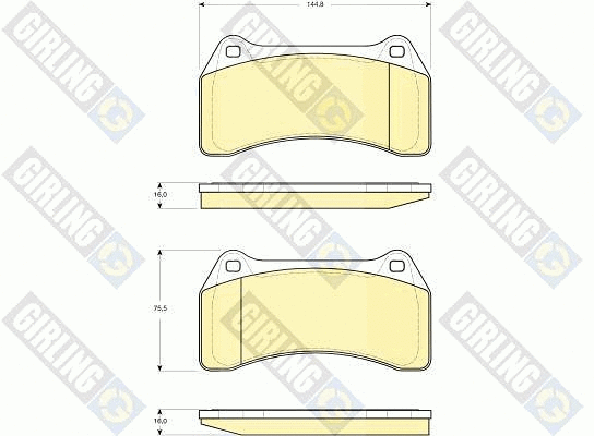 Brake Pad Set, disc brake (6115129)
